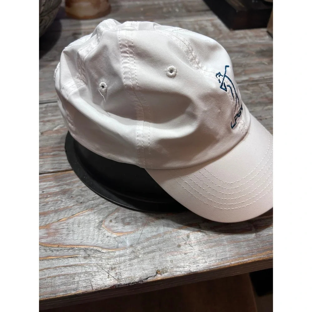 LPGA Ladies Professional Golf Association Hat White Blue Embroidered Adjustable
